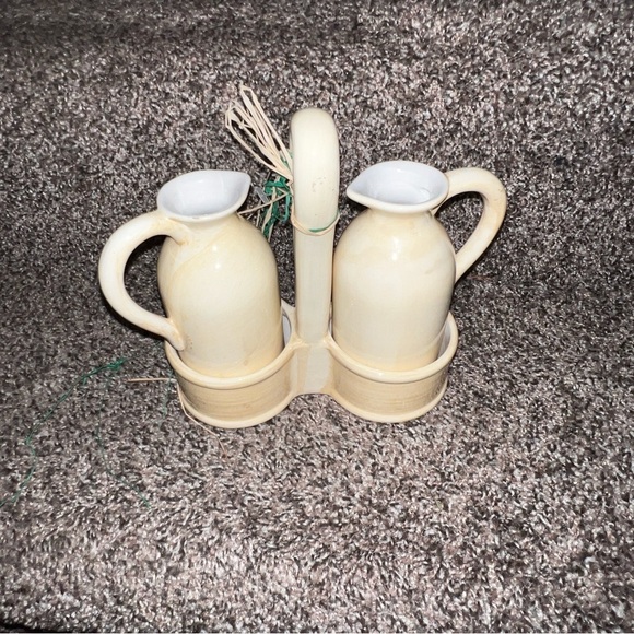 Vintage Herbal Vinger And Oil Cruet Set Herbal Gardens Kate Mawdsley - Picture 3 of 4